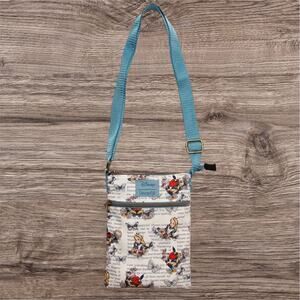 NWOT Loungefly Disney Alice In Wonderland Text Passport Crossbody Bag